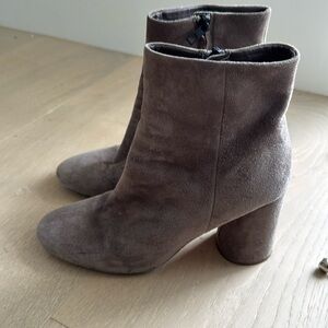 Vince taupe suede ankle booties size 8